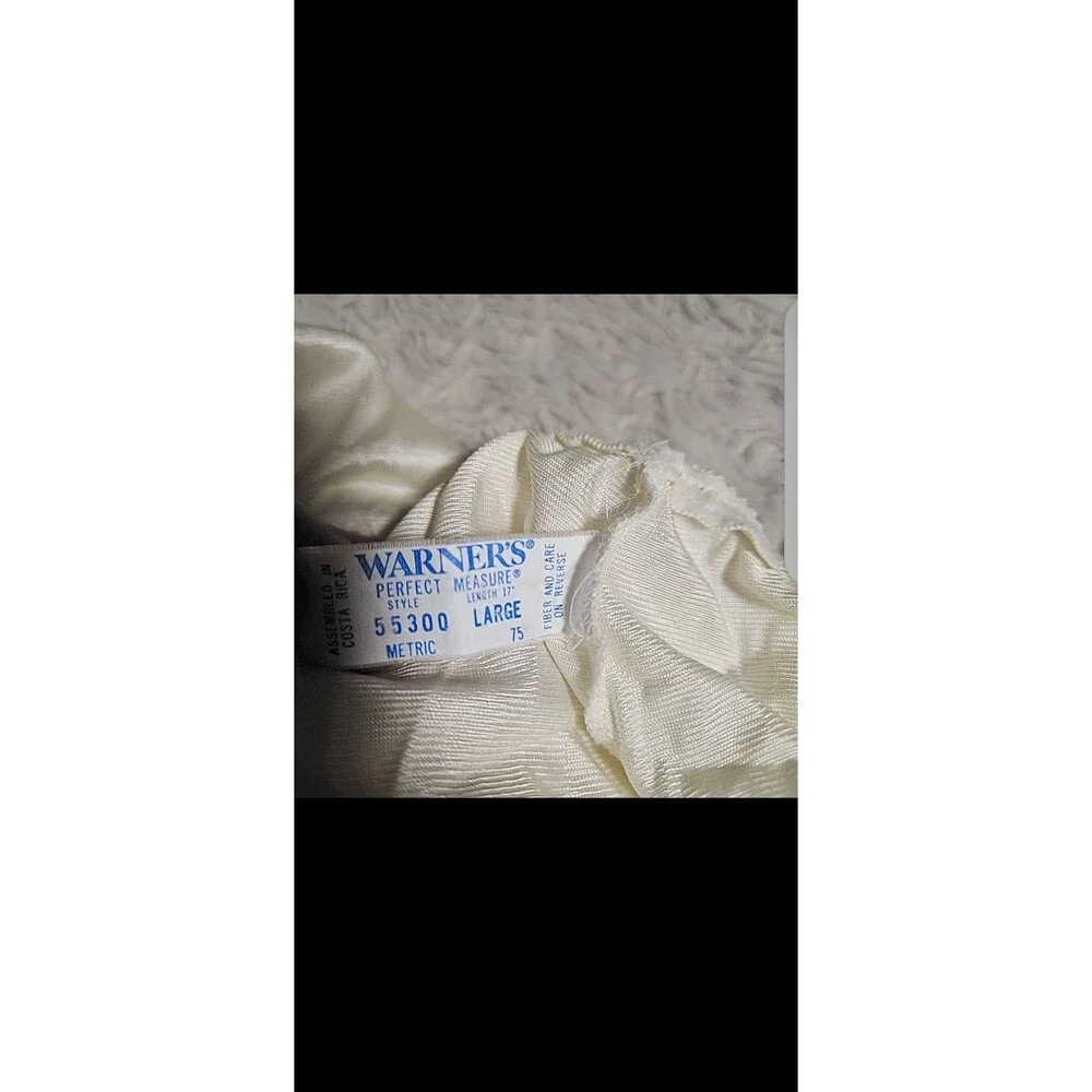 Warners Vintage Nylon Cream Lace Half Slip Size Large Mini 17
